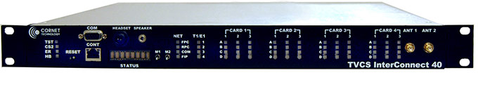 TVCS_InterConnect_40 front view- tactical networks providing radio & voice over IP communication